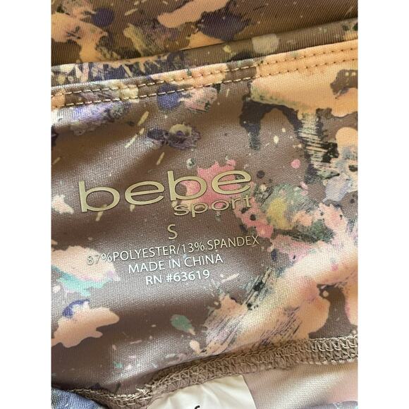 NWT Bebe Sport leggings multicolor pockets Small - Picture 6 of 7